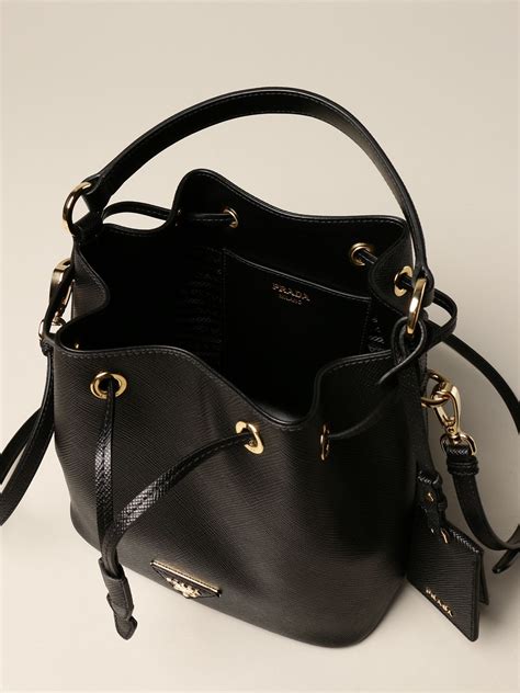 prada saffiano double bucket bag|authentic Prada saffiano.